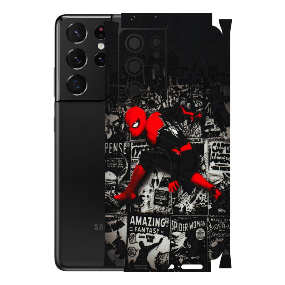 Samsung A/S Series Phone Skins (All Models) - SpiderMan New - 3D Embossed Finish (L-162) Samsung Galaxy S21 Ultra 5G