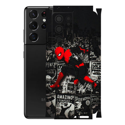 Samsung A/S Series Phone Skins (All Models) - SpiderMan New - 3D Embossed Finish (L-162) Samsung Galaxy S21 Ultra 5G