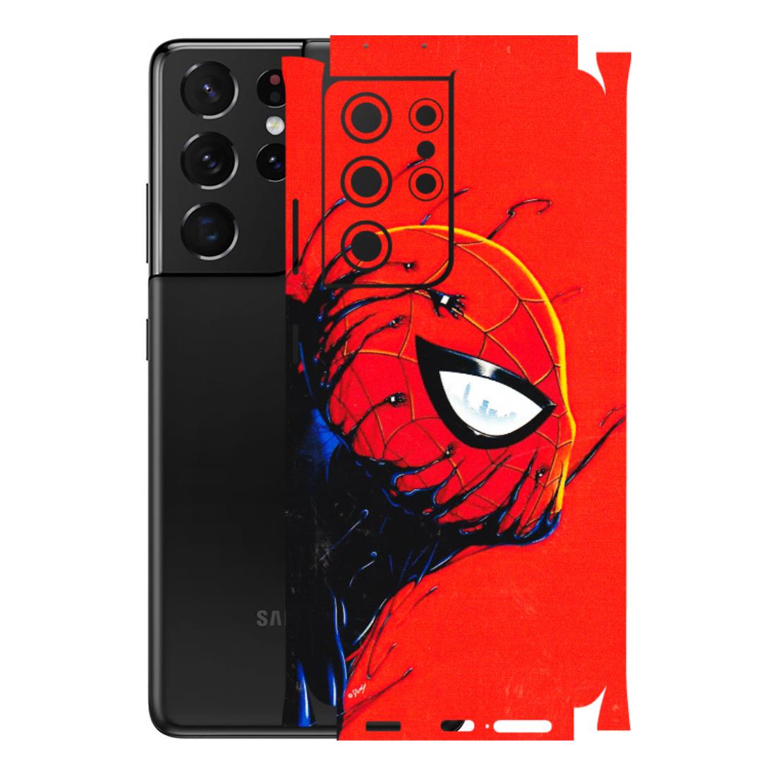 Samsung A/S Series Phone Skins (All Models) - Spiderman Face Venom - 3D Embossed Finish (L-165) Samsung Galaxy S21 Ultra 5G