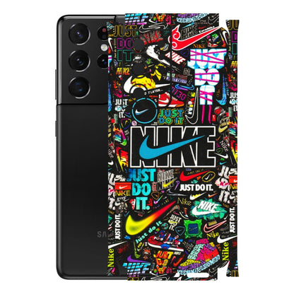 Samsung A/S Series Phone Skins (All Models) - Just Do It Doodles - 3D Embossed Finish (L-166) Samsung Galaxy S21 Ultra 5G