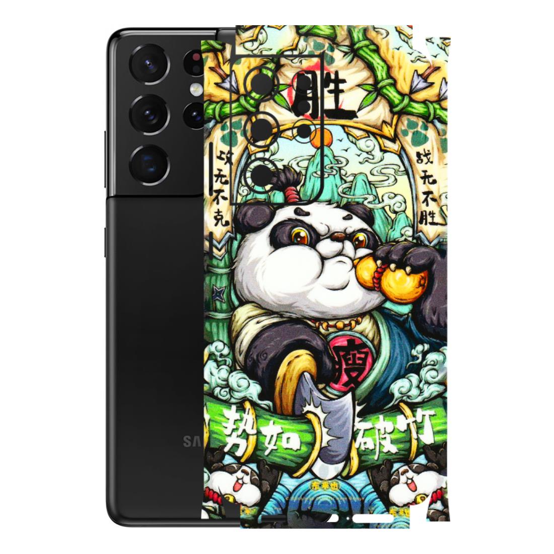 Samsung A/S Series Phone Skins (All Models) - Royal Rich Panda - 3D Embossed Finish (L-170) Samsung Galaxy S21 Ultra 5G
