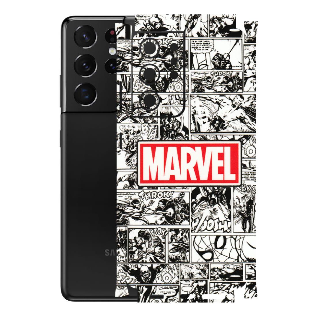 Samsung A/S Series Phone Skins (All Models) - Marvel Comic - 3D Embossed Finish (L-171) Samsung Galaxy S21 Ultra 5G