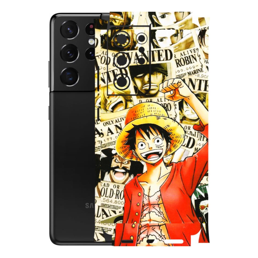 Samsung A/S Series Phone Skins (All Models) - Luffy Anime - 3D Embossed Finish (L-177) Samsung Galaxy S21 Ultra 5G