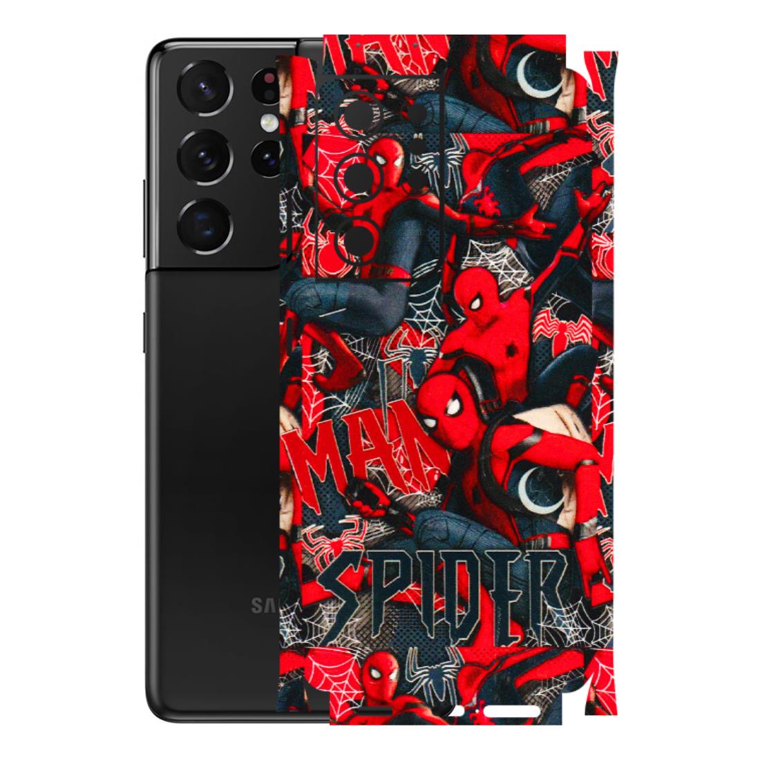 Samsung A/S Series Phone Skins (All Models) - SpiderMan Cool - 3D Embossed Finish (L-188) Samsung Galaxy S21 Ultra 5G