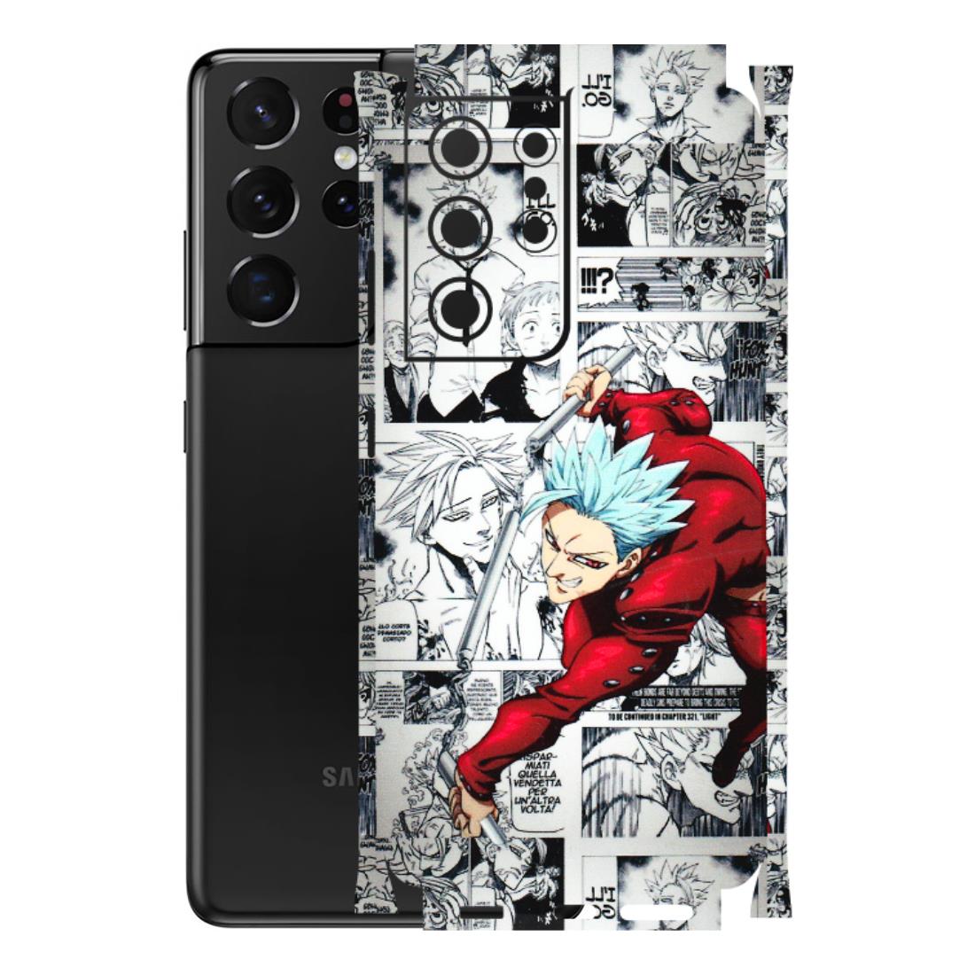 Samsung A/S Series Phone Skins (All Models) - Anime Comic - 3D Embossed Finish (L-192) Samsung Galaxy S21 Ultra 5G