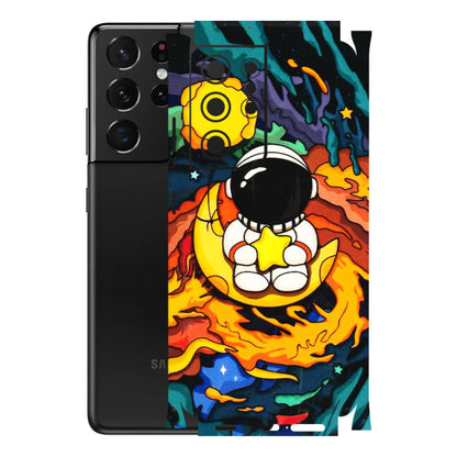 Samsung A/S Series Phone Skins (All Models) - Baby Astronaut - 3D Embossed Finish (L-197) Samsung Galaxy S21 Ultra 5G