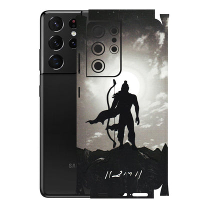 Samsung A/S Series Phone Skins (All Models) - Jai Siya Ram - 3D Embossed Finish (L-200) Samsung Galaxy S21 Ultra 5G