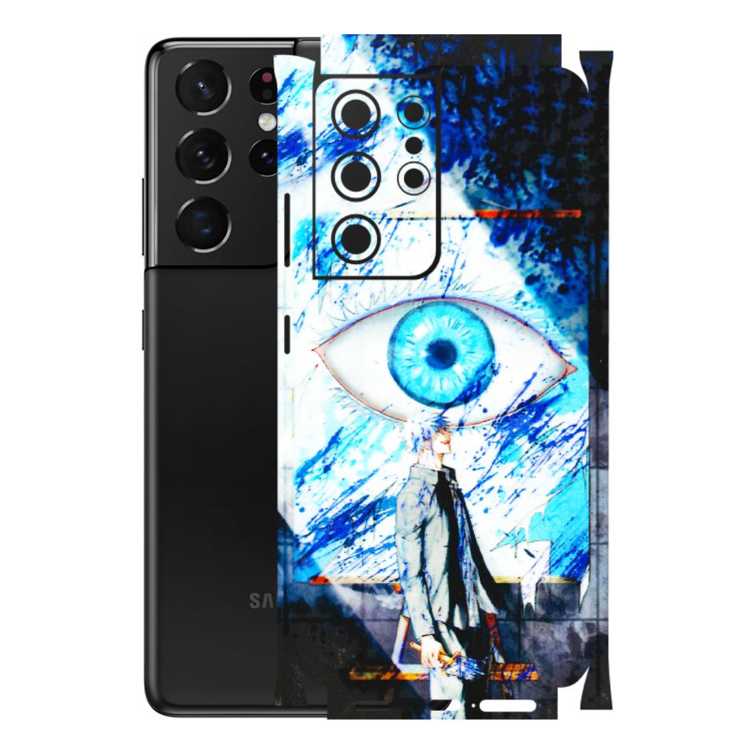 Samsung A/S Series Phone Skins (All Models) - Gojo Satoru evil eye - 3D Embossed Finish (L-239) Samsung Galaxy S21 Ultra 5G