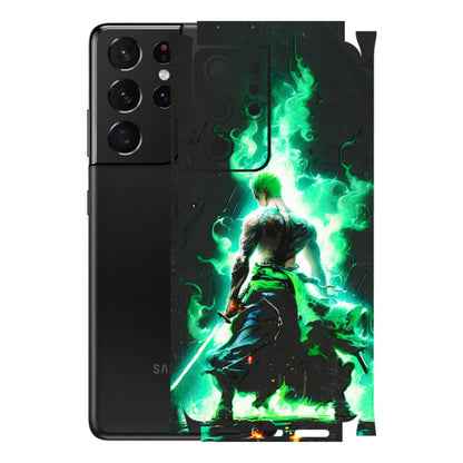 Samsung A/S Series Phone Skins (All Models) - Zoro Sword - 3D Embossed Finish (L-241) Samsung Galaxy S21 Ultra 5G