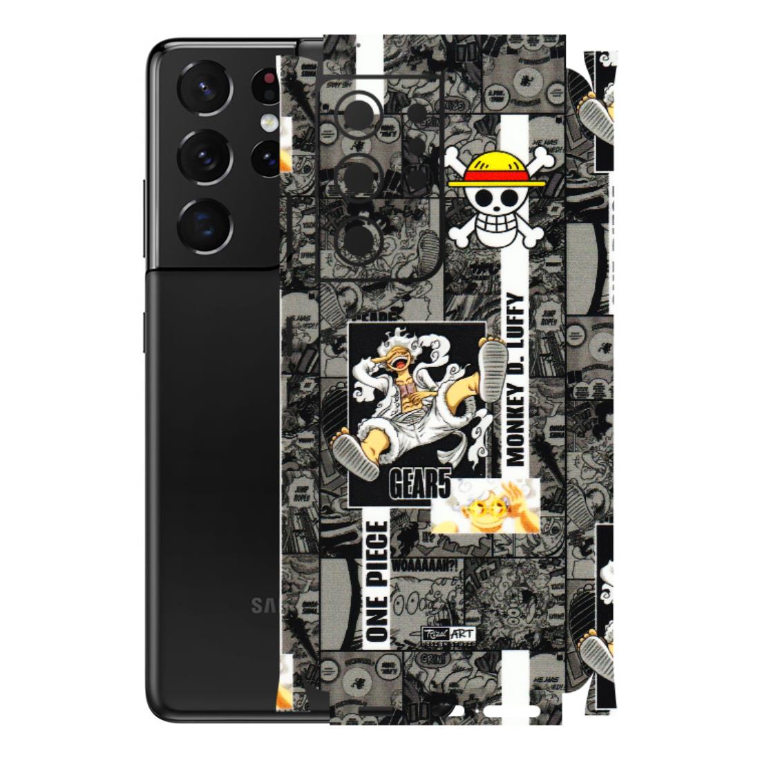 Samsung A/S Series Phone Skins (All Models) - Cuffy Anime MonkeyCamic - 3D Embossed Finish (L-242) Samsung Galaxy S21 Ultra 5G