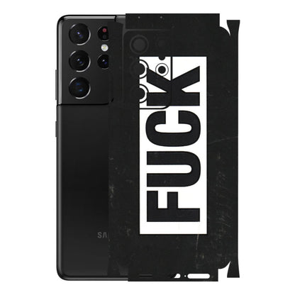 Samsung A/S Series Phone Skins (All Models) - The F Word - 3D Embossed Finish (L-255) Samsung Galaxy S21 Ultra 5G