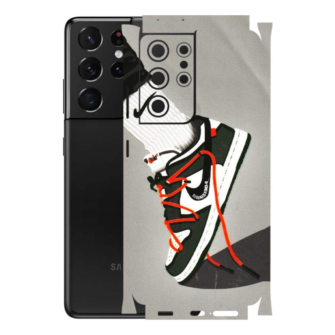 Samsung A/S Series Phone Skins (All Models) - New Grey Sneaker - 3D Embossed Finish (L-261) Samsung Galaxy S21 Ultra 5G