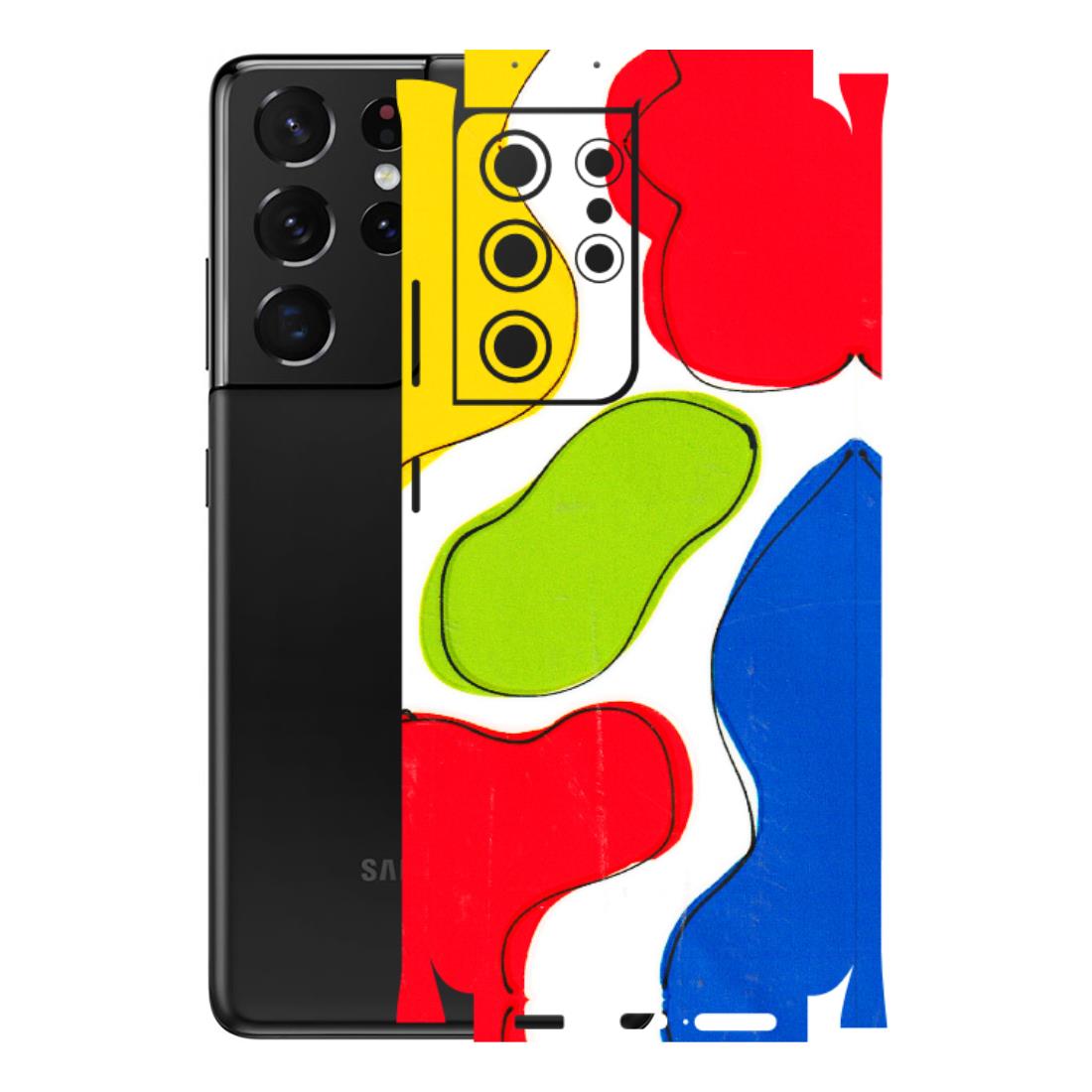 Samsung A/S Series Phone Skins (All Models) - RGB Colour Paint - 3D Embossed Finish (L-284) Samsung Galaxy S21 Ultra 5G