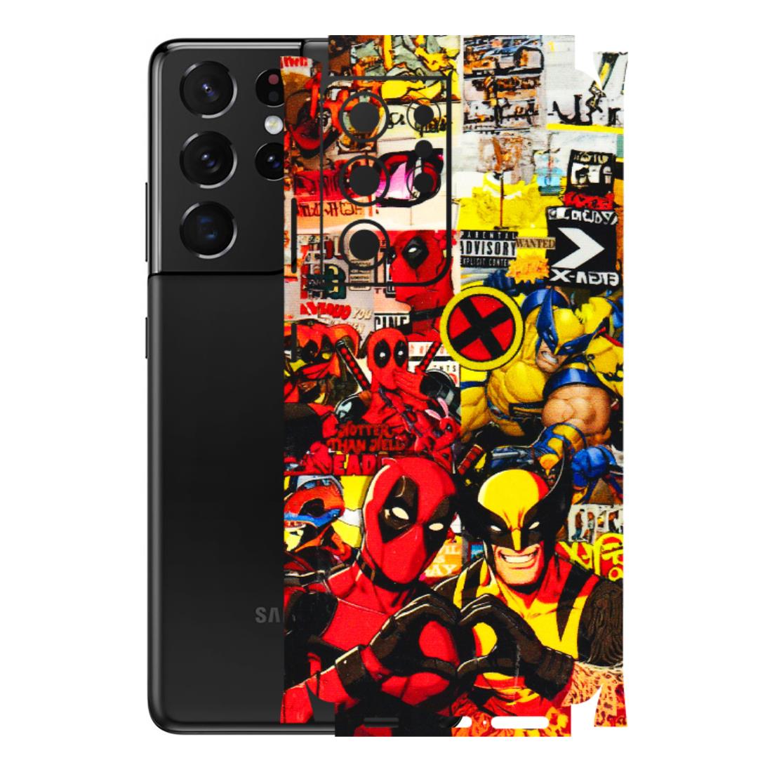 Samsung A/S Series Phone Skins (All Models) - Spidy Wolverine - 3D Embossed Finish (L-310) Samsung Galaxy S21 Ultra 5G