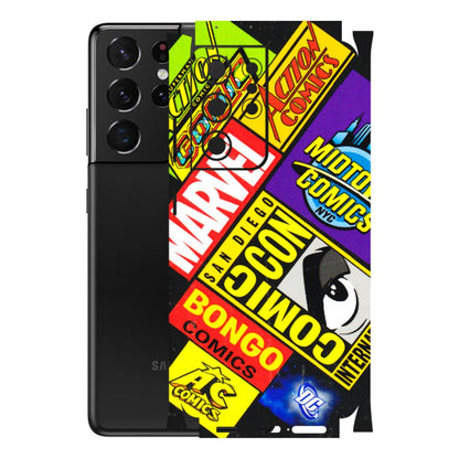 Samsung A/S Series Phone Skins (All Models) - Bongo Comic Con - 3D Embossed Finish (L-325) Samsung Galaxy S21 Ultra 5G