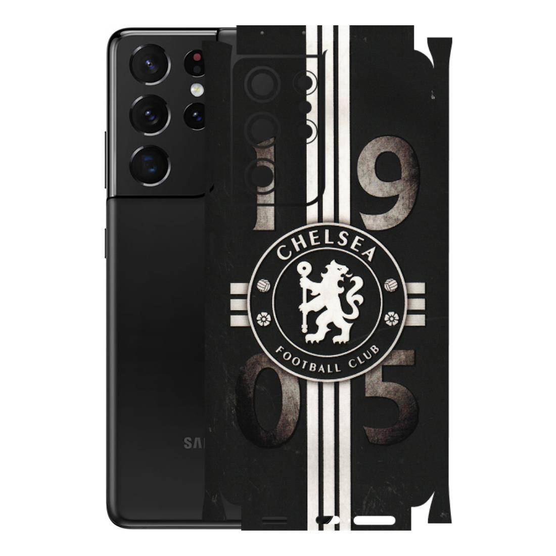 Samsung A/S Series Phone Skins (All Models) - Chelsea Fan Club - 3D Embossed Finish (L-36) Samsung Galaxy S21 Ultra 5G