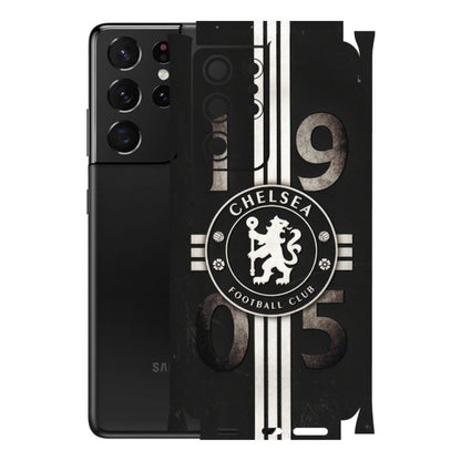 Samsung A/S Series Phone Skins (All Models) - Chelsea Fan Club - 3D Embossed Finish (L-36) Samsung Galaxy S21 Ultra 5G