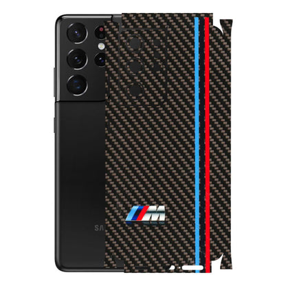 Samsung A/S Series Phone Skins (All Models) - BM Carbon Fiber Feels - 3D Embossed Finish (L-38) Samsung Galaxy S21 Ultra 5G