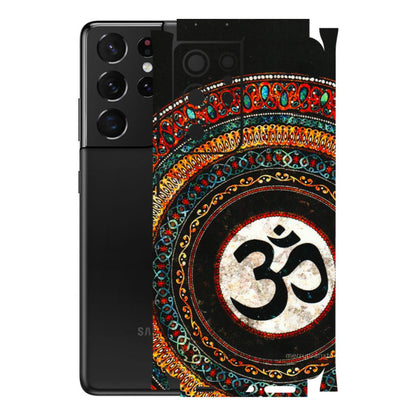 Samsung A/S Series Phone Skins (All Models) - Aum Chant Abstract - 3D Embossed Finish (L-42) Samsung Galaxy S21 Ultra 5G