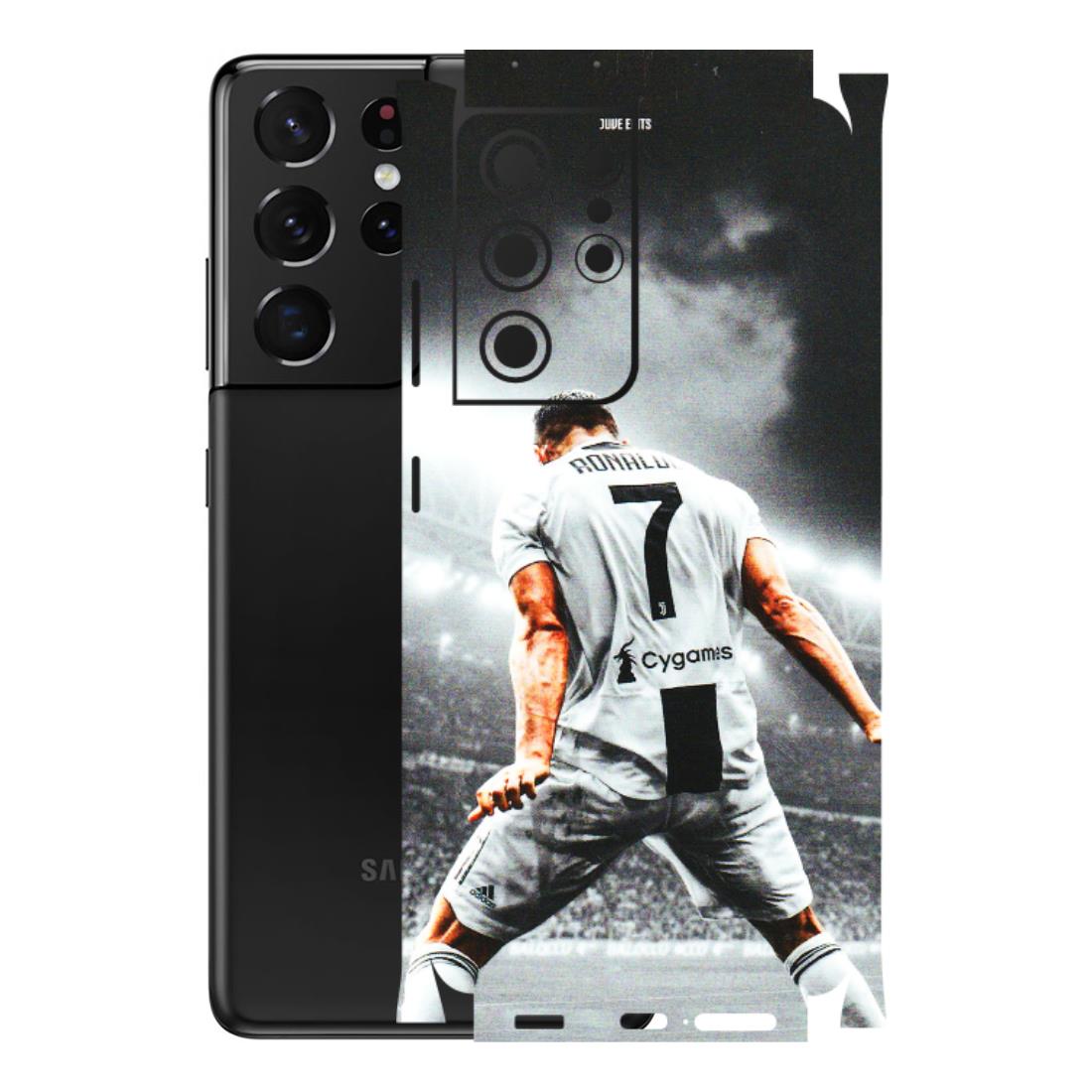 Samsung A/S Series Phone Skins (All Models) - Ronaldo CR7 Crazy - 3D Embossed Finish (L-44) Samsung Galaxy S21 Ultra 5G