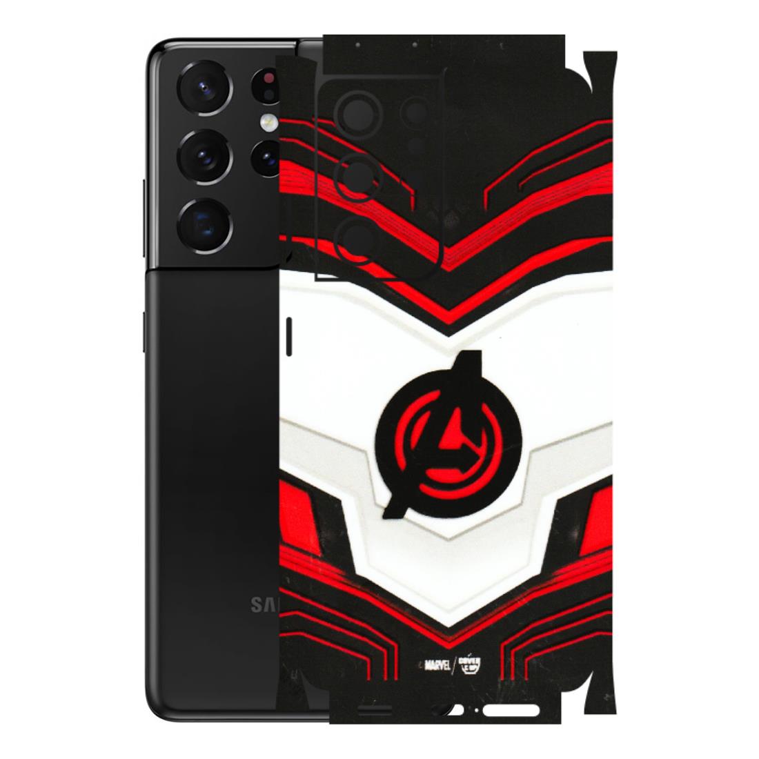 Samsung A/S Series Phone Skins (All Models) - Avengers Logo - 3D Embossed Finish (L-55) Samsung Galaxy S21 Ultra 5G