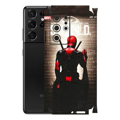 Samsung A/S Series Phone Skins (All Models) - Deadpool - 3D Embossed Finish (L-56) Samsung Galaxy S21 Ultra 5G