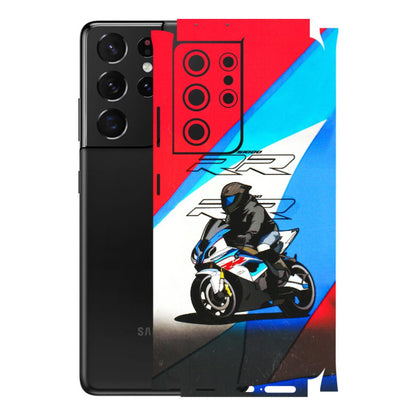 Samsung A/S Series Phone Skins (All Models) - Bikers Love - 3D Embossed Finish (L-58) Samsung Galaxy S21 Ultra 5G