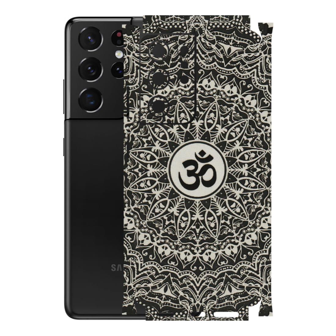 Samsung A/S Series Phone Skins (All Models) - Aum Elegant Mandala - 3D Embossed Finish (L-62) Samsung Galaxy S21 Ultra 5G