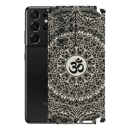 Samsung A/S Series Phone Skins (All Models) - Aum Elegant Mandala - 3D Embossed Finish (L-62) Samsung Galaxy S21 Ultra 5G