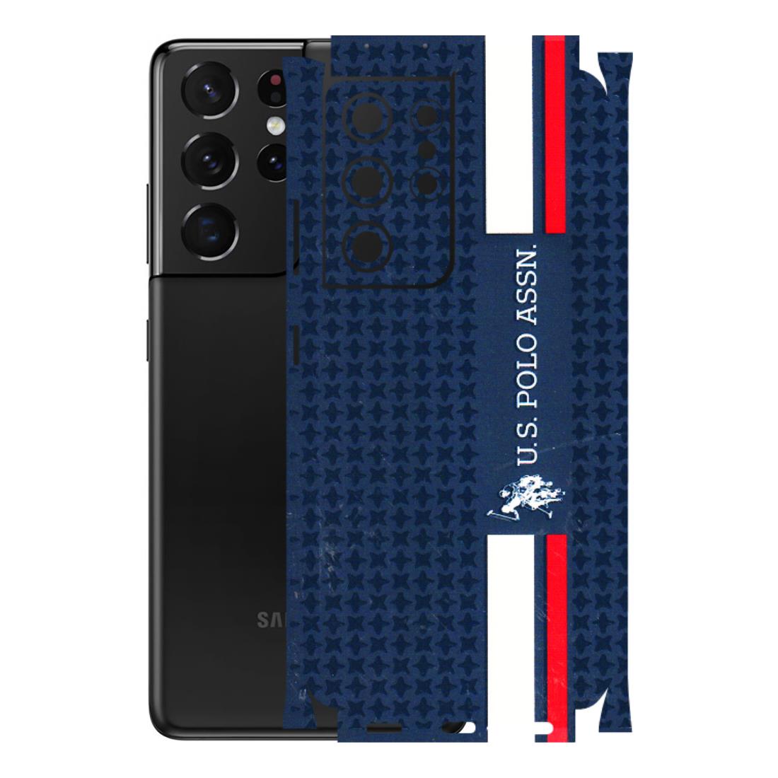Samsung A/S Series Phone Skins (All Models) - US POLO Designer Brand - 3D Embossed Finish (L-65) Samsung Galaxy S21 Ultra 5G