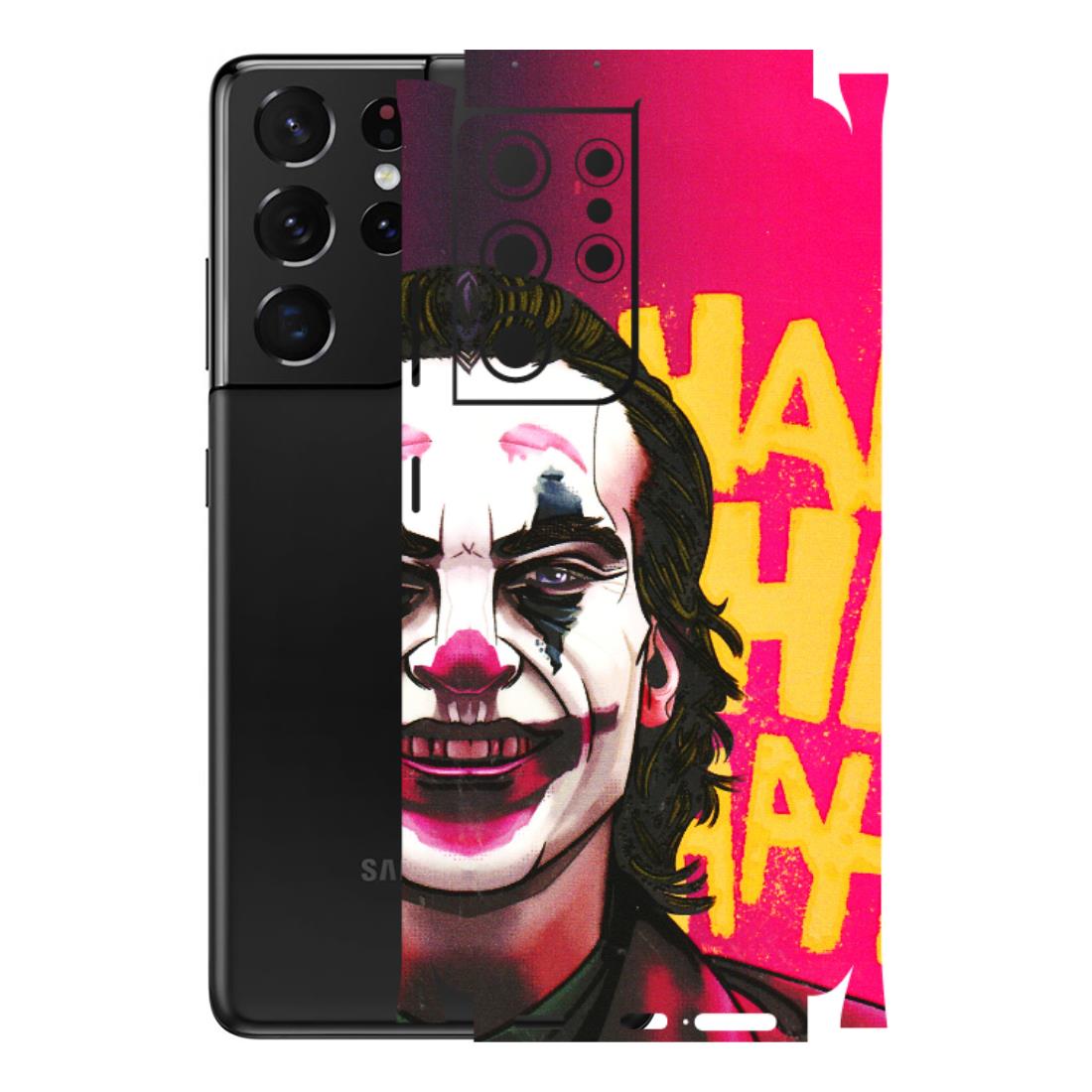 Samsung A/S Series Phone Skins (All Models) - Joker Evil Laugh - 3D Embossed Finish (L-97) Samsung Galaxy S21 Ultra 5G
