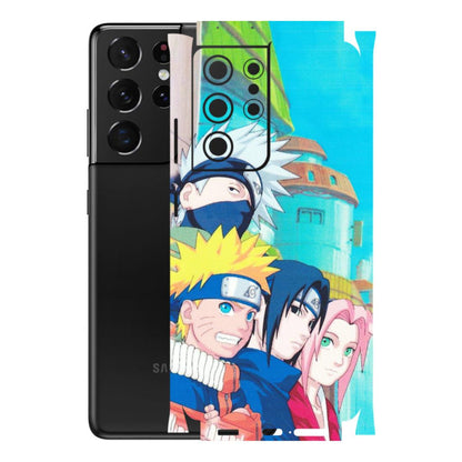 Samsung A/S Series Phone Skins (All Models) - Team Minato And Kakashi - Matte Finish (M-101) Samsung Galaxy S21 Ultra 5G