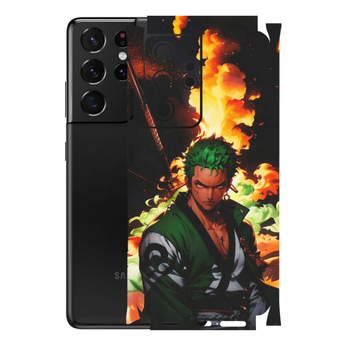 Samsung A/S Series Phone Skins (All Models) - Roronoa Zoro - Matte Finish (M-102) Samsung Galaxy S21 Ultra 5G