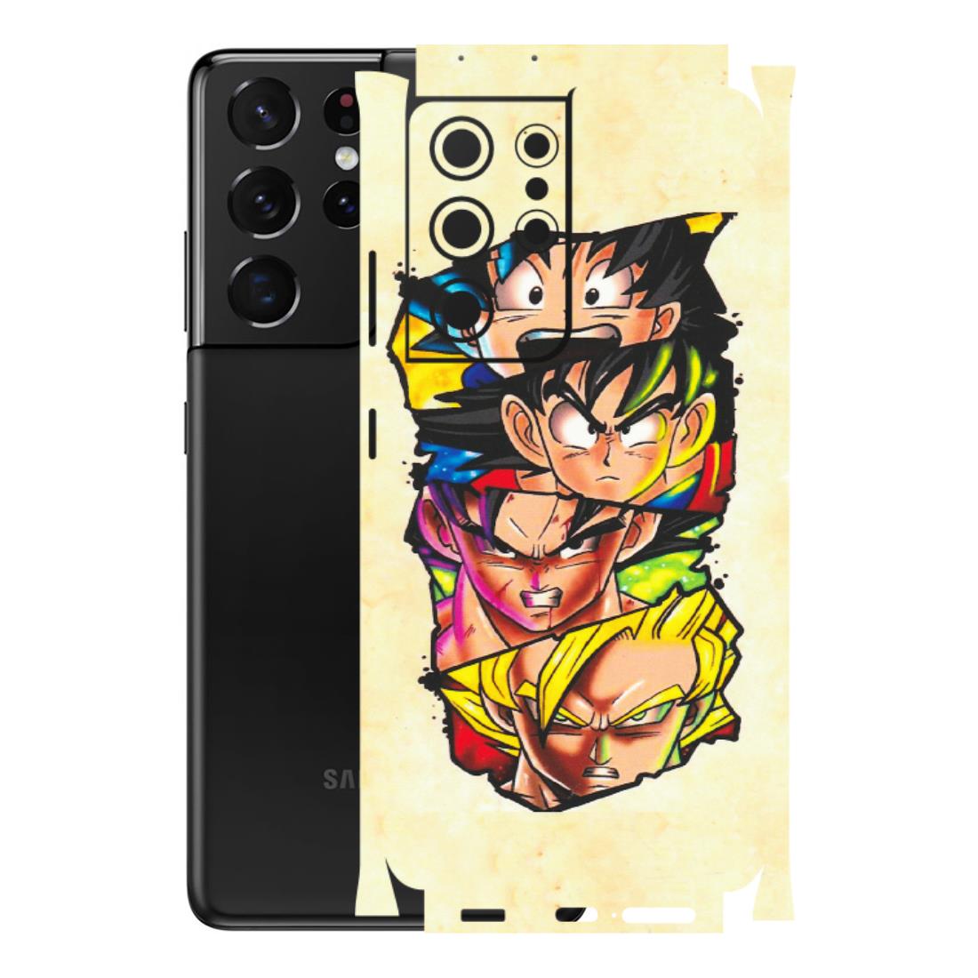Samsung A/S Series Phone Skins (All Models) - Angry Multi Anime - Matte Finish (M-113) Samsung Galaxy S21 Ultra 5G