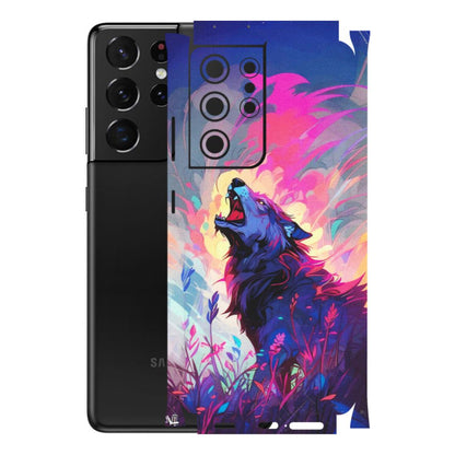 Samsung A/S Series Phone Skins (All Models) - New Wild Wolf Abstract - Matte Finish (M-125) Samsung Galaxy S21 Ultra 5G