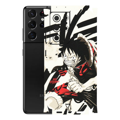 Samsung A/S Series Phone Skins (All Models) - Monkey D.Luffy Manga Anime - Matte Finish (M-145) Samsung Galaxy S21 Ultra 5G