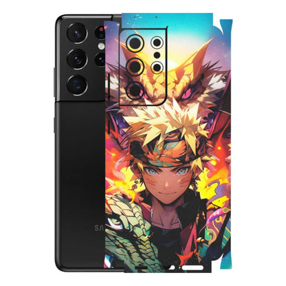 Samsung A/S Series Phone Skins (All Models) - Angry Naruto Anime - Matte Finish (M-148) Samsung Galaxy S21 Ultra 5G