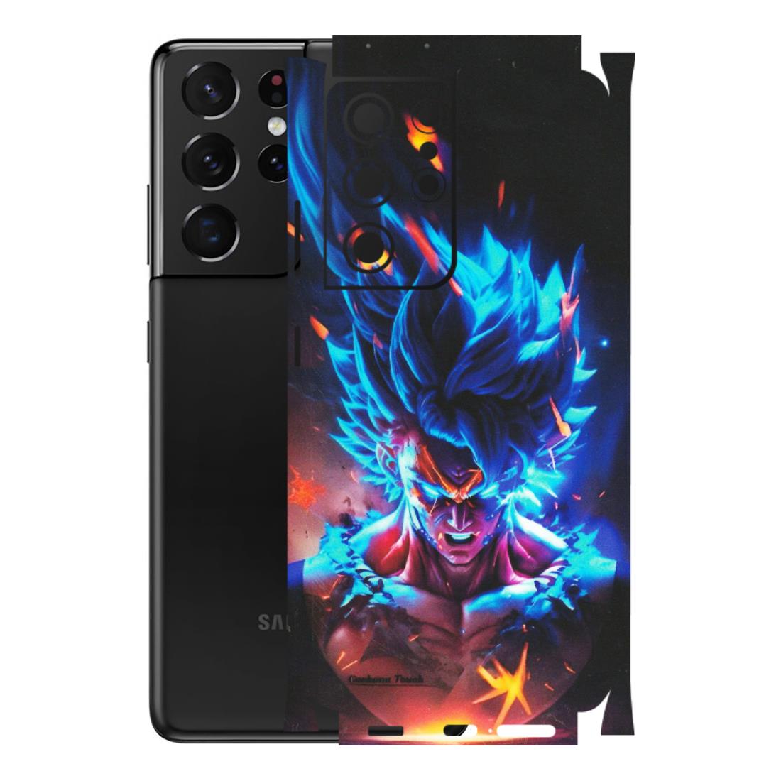 Samsung A/S Series Phone Skins (All Models) - Angry Goku Dragon Ball Anime - Matte Finish (M-150) Samsung Galaxy S21 Ultra 5G