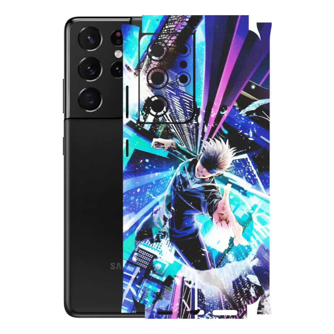 Samsung A/S Series Phone Skins (All Models) - Manga Action Jujustu Kaisen Anime - Matte Finish (M-155) Samsung Galaxy S21 Ultra 5G
