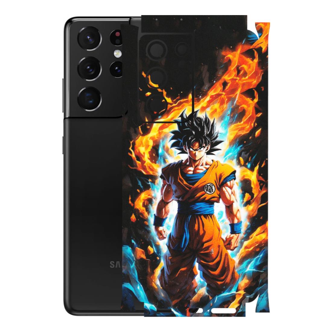 Samsung A/S Series Phone Skins (All Models) - Goku Transformation Anime - Matte Finish (M-159) Samsung Galaxy S21 Ultra 5G