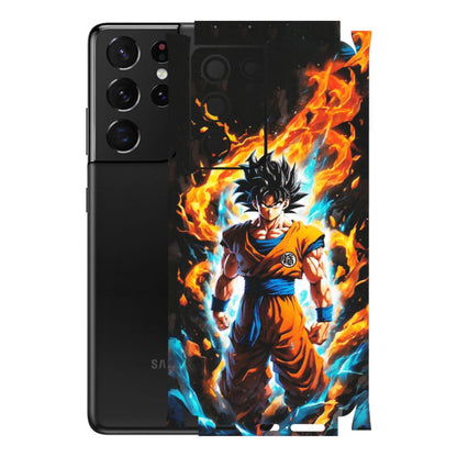 Samsung A/S Series Phone Skins (All Models) - Goku Transformation Anime - Matte Finish (M-159) Samsung Galaxy S21 Ultra 5G