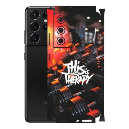 Samsung A/S Series Phone Skins (All Models) - GYM Lover Therapy - Matte Finish (M-160) Samsung Galaxy S21 Ultra 5G