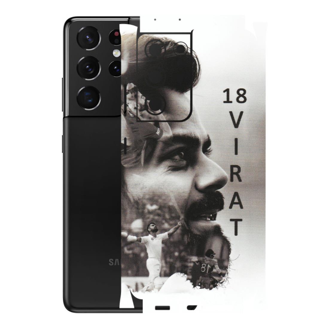 Samsung A/S Series Phone Skins (All Models) - Virat Kohli Cricketer - Matte Finish (M-163) Samsung Galaxy S21 Ultra 5G