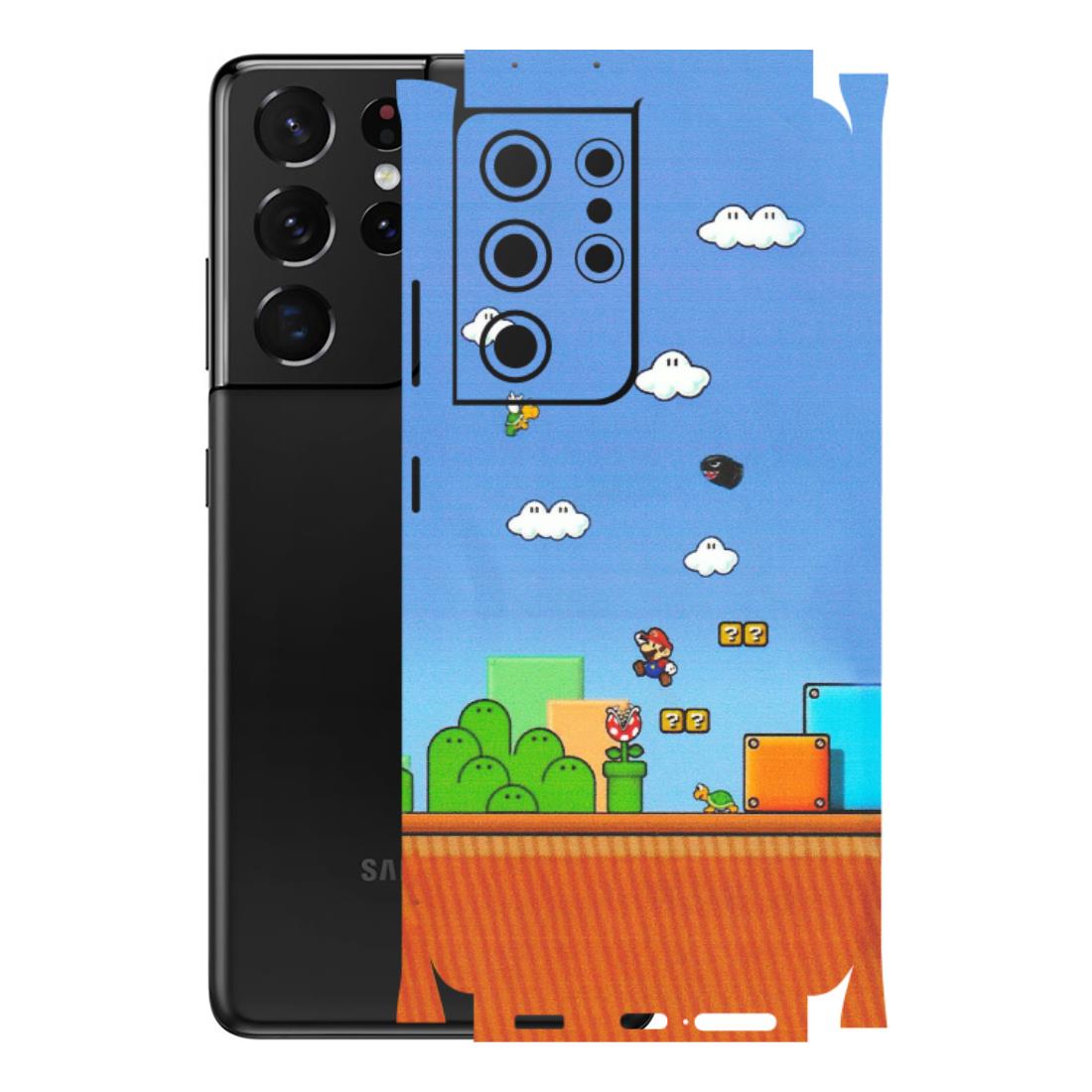 Samsung A/S Series Phone Skins (All Models) - Mario Game Scene - Matte Finish (M-24) Samsung Galaxy S21 Ultra 5G