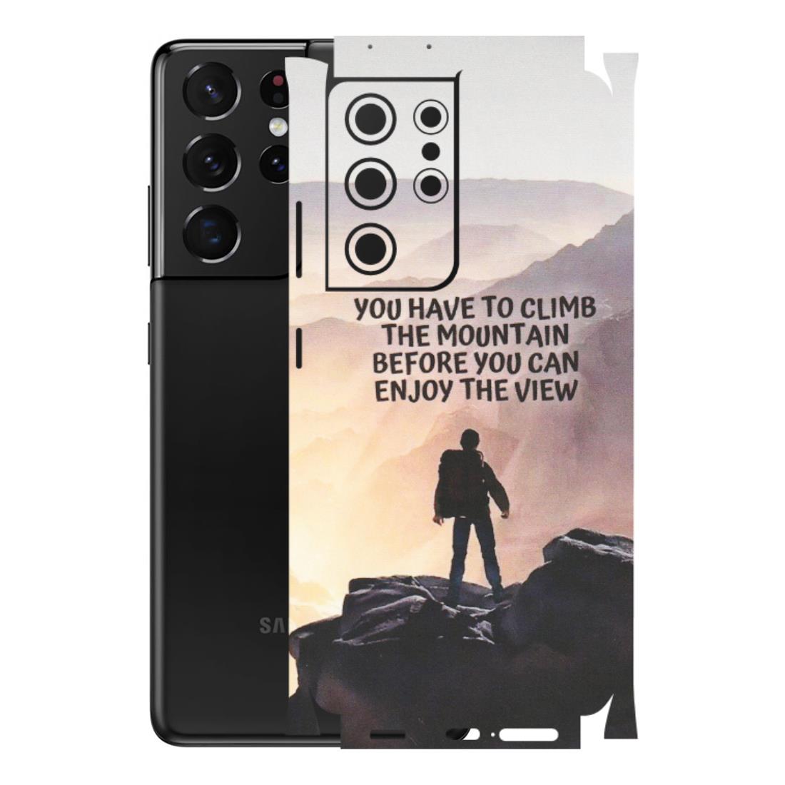 Samsung A/S Series Phone Skins (All Models) - Motivational Hiking Mountain - Matte Finish (M-28) Samsung Galaxy S21 Ultra 5G