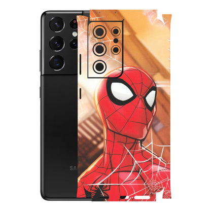 Samsung A/S Series Phone Skins (All Models) - Spiderman Face New - Matte Finish (M-41) Samsung Galaxy S21 Ultra 5G