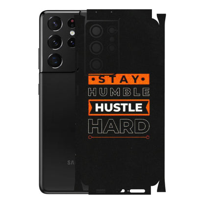 Samsung A/S Series Phone Skins (All Models) - Stay Humble Stay Hard - Matte Finish (M-48) Samsung Galaxy S21 Ultra 5G