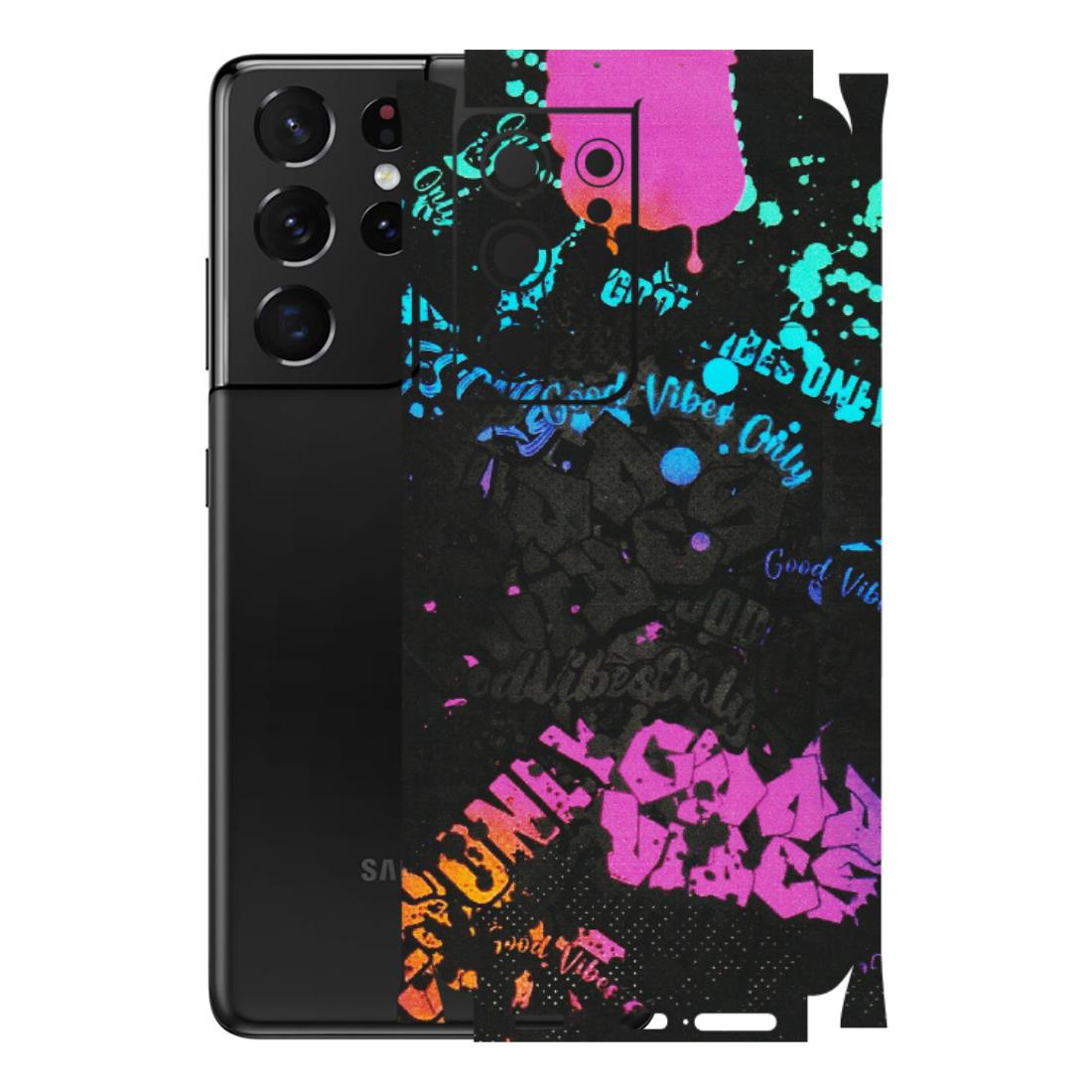 Samsung A/S Series Phone Skins (All Models) - Majestic Black Vibes - Matte Finish (M-62) Samsung Galaxy S21 Ultra 5G