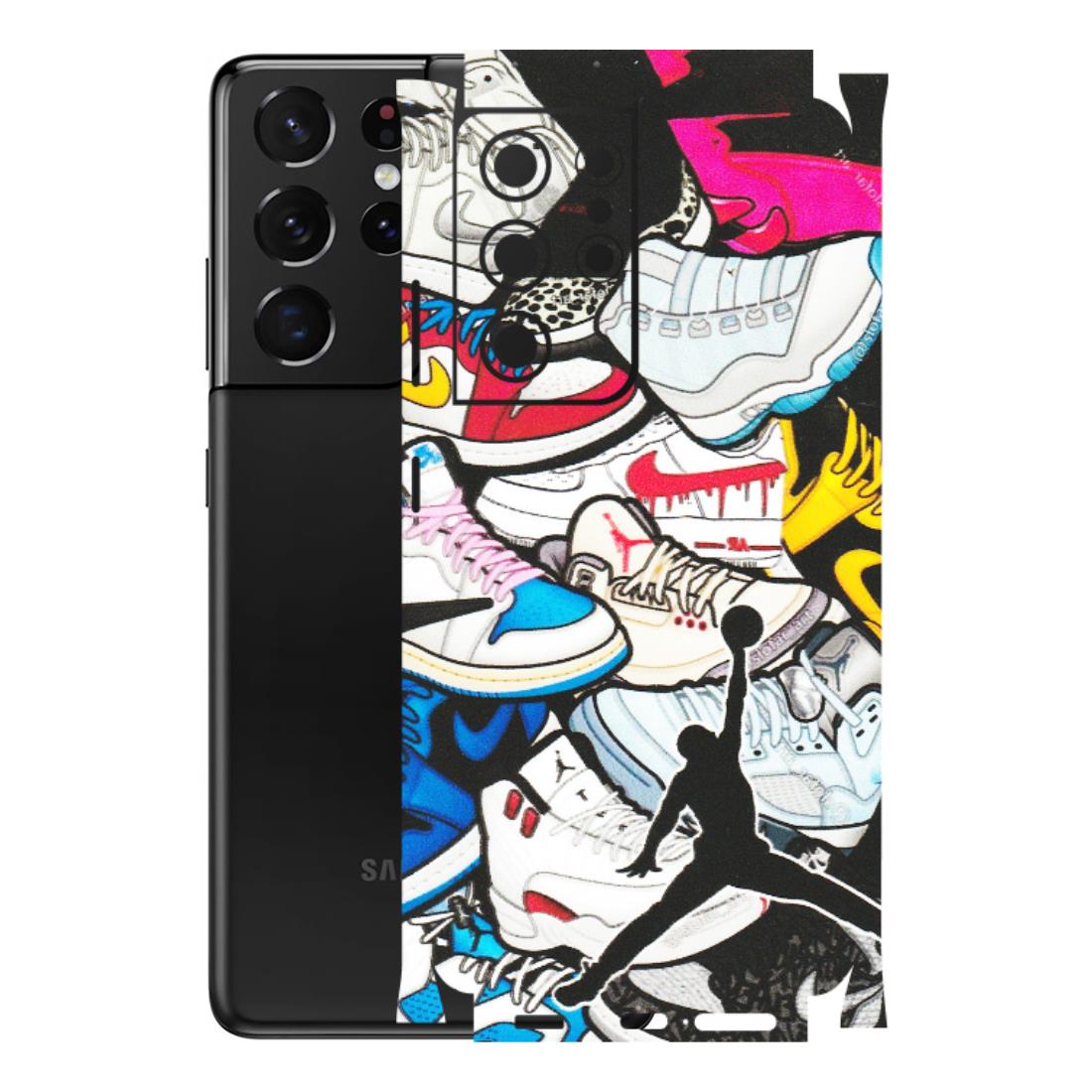 Samsung A/S Series Phone Skins (All Models) - Jordan Sneakers Fan - Matte Finish (M-80) Samsung Galaxy S21 Ultra 5G