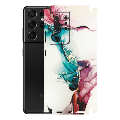 Samsung A/S Series Phone Skins (All Models) - Elegant Marble - Matte Finish (M-81) Samsung Galaxy S21 Ultra 5G
